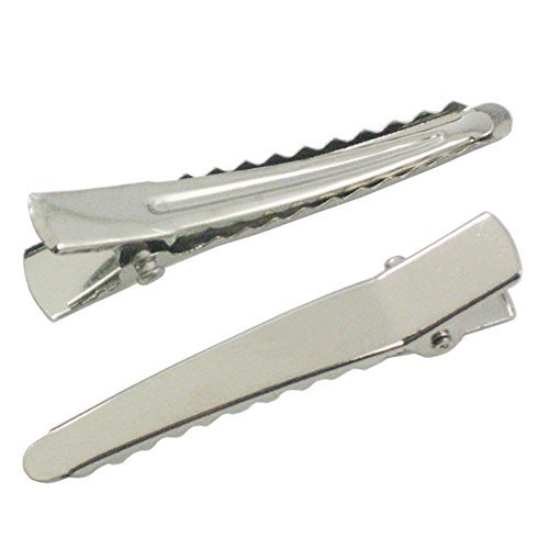Bluemoona 50 PCS - 45MM 1 3/4" Alligator Teeth Hair Clips Prong cusp Clip Girl H