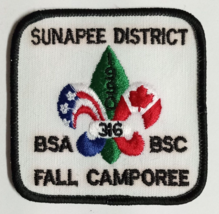 Boy Scouts BSA Sunapee District Fall Camporee Embroidered Vintage Patch 1990 NEW - $4.99