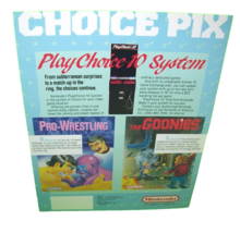 PlayChoice 10 The Goonies Pro Wrestling Original Video Arcade Game Flyer Retro - £23.94 GBP