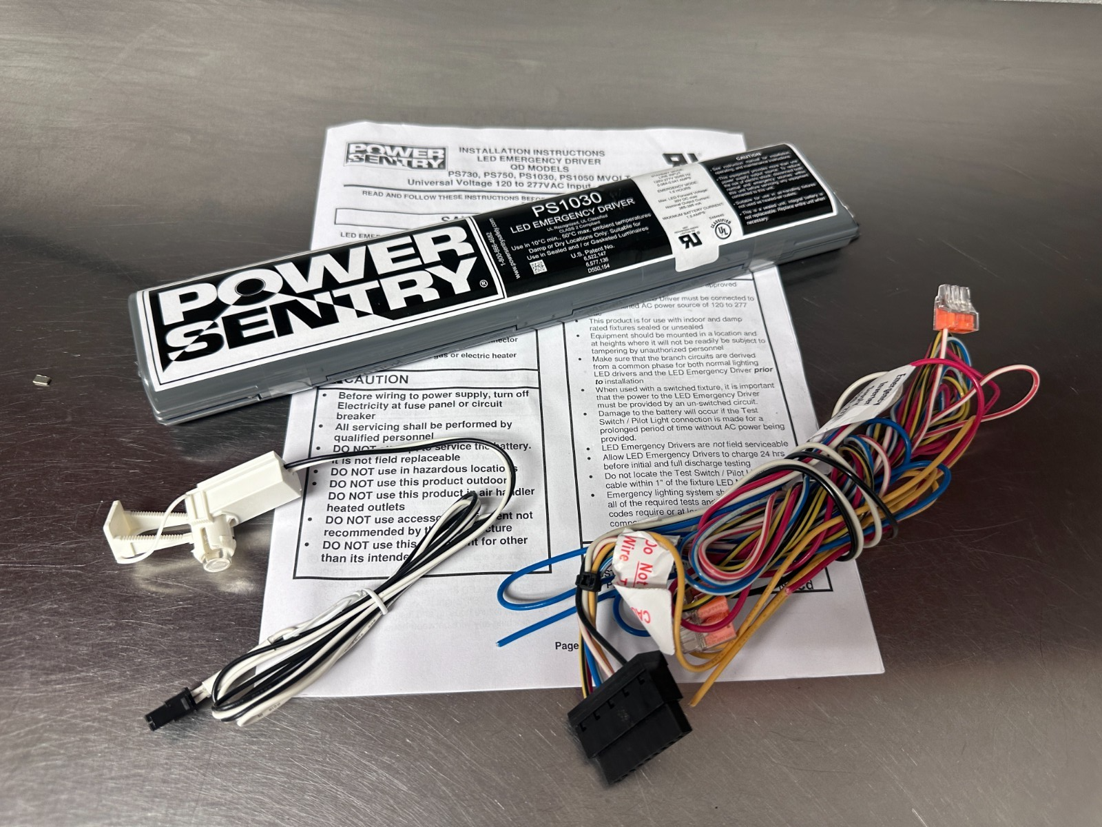 Power Sentry PS1030 1.5 hour Emergency Driver LED 30V 1.5A DC Set with wire plug Item image 2