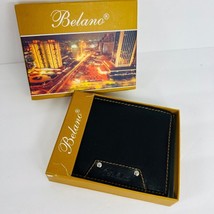 Belano Leather Wallet BiFold 6 Card Slots 2 Cash Slots Removable License... - £23.11 GBP