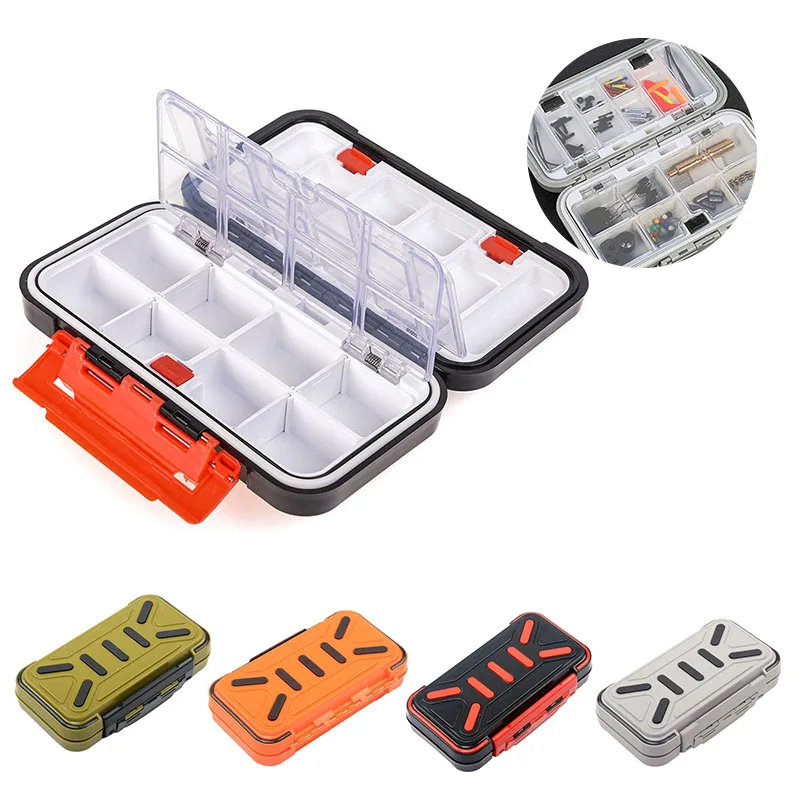 Sporting Waterproof Fishing Tackle Storage Box Double-Sided Bait Lure Box Fish H - £23.45 GBP