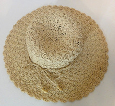 Very Floppy Straw Hat Womens Ladies Classic Summer Fall and Beach - £10.41 GBP