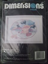 Dimensions Crewel Kit 6165 Pastel Shells by Barbara Mock 1990 Embroidery... - €9,22 EUR