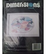 Dimensions Crewel Kit 6165 Pastel Shells by Barbara Mock 1990 Embroidery... - $195.54 MXN