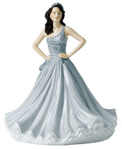 Royal Doulton Christine Pretty Ladies Figurine in Grey Gown 8.75&quot;H #HN5621 New - £195.79 GBP