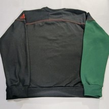 Addidas University Miami Hurricanes Men's Black & Green Pullover Sweater Size M image 15