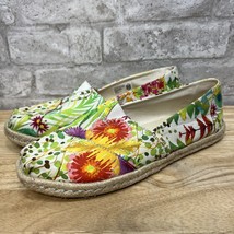 TOMS Women&#39;s Alpargata on Rope Sunshine Floral Delight Lawn On Rope Light Wear - £22.94 GBP