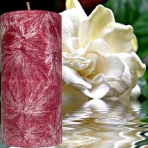 Gardenia Scented Palm Wax Pillar Candle Hand Poured - £19.54 GBP+