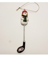 Vintage Golf Club Snowman Hallmark Christmas Ornament 1993 5.5&quot; - $19.99