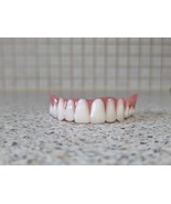 Full Upper Denture/False Teeth,Horseshoe/No Palate,Ultra White Teeth,Bra... - $80.00