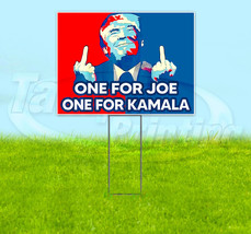 One For Joe One For Kamala Trump 2024 18x24 Yard Sign Snipe Election YS00113 - £20.28 GBP+