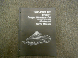 1990 Arctic Cat Cougar Mountain Chat Illustré Parties Service Manuel OEM - $20.96