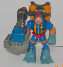 Vintage 1998 Fisher Price Rescue Heroes Scuba Diver Gil Gripper Figure - $14.22