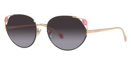 BVLGARI Sunglasses BV6177 20238G Pink Gold &amp; Black Frame W/ Grey Gradien... - $257.39