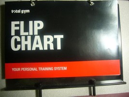 Total Gym Exercise Flip Chart with Tower Holder Insert - £19.66 GBP