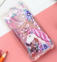 Ipod Touch 5Th 6Th &amp; 7Th Gen - Pink Unicorn Liquid Floating Waterfall Tp... - $18.99