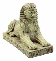 Classical Egyptian Guardian Sphinx Figurine 4.25&quot;L Androsphinx Lion Collectible - £15.66 GBP