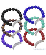 Italian Horn Corno Evil Eye Good Luck Charm CZ Crystal Beaded Stretch Br... - €26,63 EUR Italian Horn Corno Evil Eye Good Luck Charm CZ Crystal Beaded Stretch Br... - €26,63 EUR