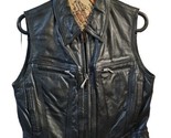 Harley Davidson Vest Black Leather Womens Biker Zip Size XS New NWT - $128.65