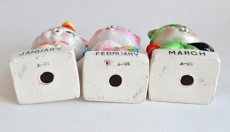 COMPLETE Set 12 Norcrest Cat Of the Month Calendar Birthday Month A-575 VTG Item image 14