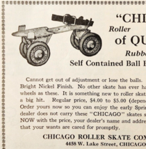 1924 Chicago Roller Skate Company Advertisement Sports Ephemera 4.75 x 3... - $26.49