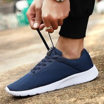 Spring Men Casual Shoes Lace up Shoes blue 39 - £21.54 GBP