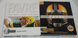 Lot of 2 Large Brett Farve Greenbay Packers Hardback Books MSRP $57 - £38.66 GBP