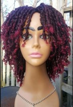 6&quot; Lovely Dreadlock #1b/99J Synthetic Twist Hair High Temp Non Lace Wig - £38.76 GBP