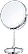 Amztolife 8&quot; Lighted Makeup Mirror, Cordless Vanity Mirror With Lights, Double - £42.19 GBP