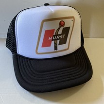 Vintage Hurst Shifters Hat NASCAR Trucker Hat Black Mesh Cap - $15.01