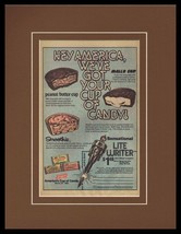 1979 Boyer Peanut Butter Cups Candy Framed 11x14 ORIGINAL Vintage Advert... - £31.64 GBP
