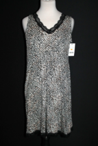 RENE ROFE Sleepwear Women&#39;s Size Small Leopard Print Night Gown Sleeveless NEW - £14.38 GBP