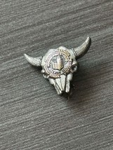 Vintage Sterling Silver Bull Head Pin W/ Clasp &amp; Be Prepared LDS Priesthood Pin - £18.66 GBP