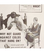 1934 Listerine Mouthwash Cold Remedy Advertisement Medical Ephemera NRA ... - £27.35 GBP