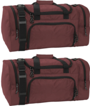 (2 Pack) Mercury Luggage Carry-On Gym Locker Bag 21.0”x10.5”x10.5” Maroon -NEW - £23.72 GBP
