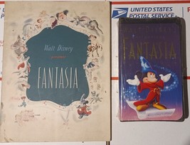 Disney FANTASIA Movie 1940 Souvenir Program Stubs Masterpiece VHS Video 1991 NOS - £130.46 GBP