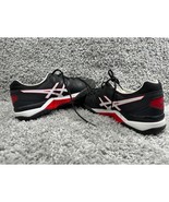 Asics Mens Size 11.5 Black Sunrise Red Colorblock Running Shoes Lace Up ... - $28.41