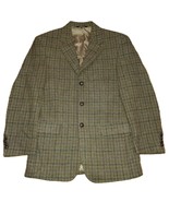 Jos. A. Bank 38R Harris Tweed Brown Plaid Wool 2-Button Blazer Jacket Sp... - $1,900.49 MXN