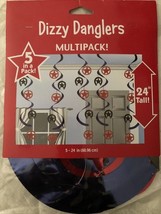 5 ct western Lasso stars 24” foil Dizzy Danglers Hanging Decoration cowboy - $5.26