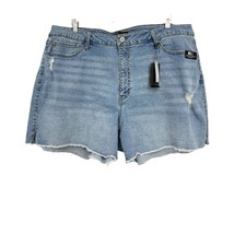 Stitch Star jean shorts sz 22 womens plus size NEW light wash cut off de... - £15.56 GBP