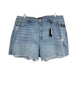 Stitch Star jean shorts sz 22 womens plus size NEW light wash cut off de... - £15.56 GBP