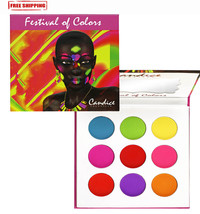 Candice Festival of Colors 9 Color Matte Neon Bright Shadow Palette - $11.87