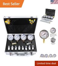 Hydraulic Pressure Test Gauge Kit, 4 Gauges10Mpa/25Mpa/40Mpa/60Mpa, 3 Te... - $147.01