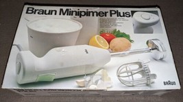 Braun Miniprimer MR-6 Plus 2 Food Processing System W/WALL Mount New Old Stock - £77.06 GBP