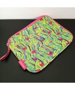 Lilly Pulitzer Padded Tech Case Soft Pink Butterflies Tropical Zipper Ne... - €22,01 EUR