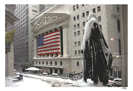 Artist Unknown New York Stock Exchange (Snow) - £35.20 GBP