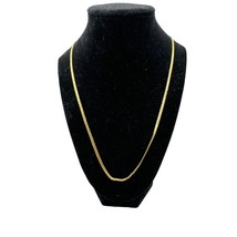 24 inch Goldtone Serpentine Chain Necklace - £15.81 GBP