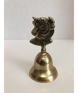 Solid Brass Dinner Supper Cow Bell - $267.87 MXN