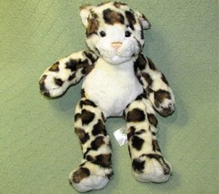Build A Bear 16&quot; Leopard Cheetah Plush Stuffed Animal Cream Brown Tan Spotted - £17.83 GBP